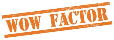 Turuncu grungy dikdörtgen vintage damga üzerinde Vay FACTOR metin.