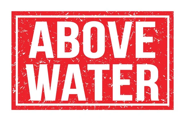 Water Words Written Red Rectangle Stamp Sign — Stock Photo, Image