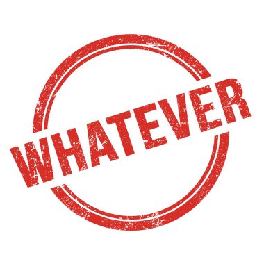 Kırmızı grungy vintage yuvarlak pulu üzerine yazılmış ne olursa olsun.