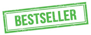 Yeşil grungy vintage dikdörtgen damgalı BESTSELLER metin.
