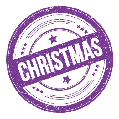 Mor çivit üzerine noel yazısı. Pis desen damgası..