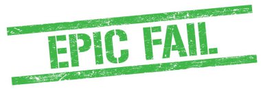 Yeşil grungy dikdörtgen pul işareti üzerindeki EPIC Başarısız Metni.