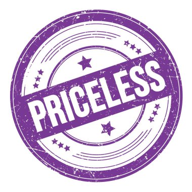 Menekşe çivit rengi yuvarlak dokuma damgalı paha biçilemez metin.