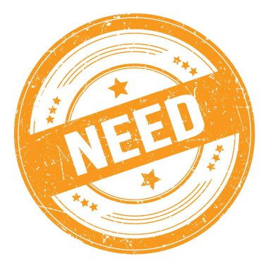 Turuncu yuvarlak grungy desen damgası üzerinde metin gerekiyor.