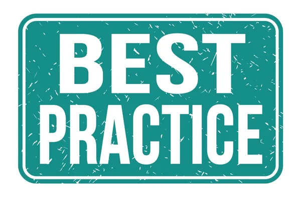 Best Practice Words Written Blue Rectangle Stamp Sign — Stock Photo, Image