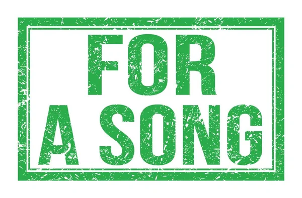 A Song için, yeşil dikdörtgen işareti üzerine yazılmış kelimeler