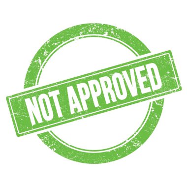 Yeşil grungy yuvarlak vintage pul üzerinde Onaylanmamış metin.