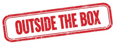 DÜŞÜNCÜ Kırmızı grungy vintage dikdörtgen damgalı kutu metni.