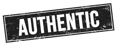 Siyah grungy dikdörtgen damga işareti üzerinde ATHENTIC metin.