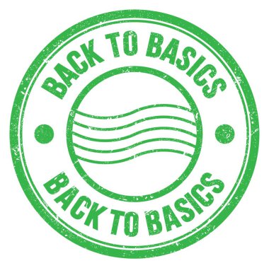 Yeşil yuvarlak posta damgası üzerinde yazan BASICS kelimesine geri dönelim.