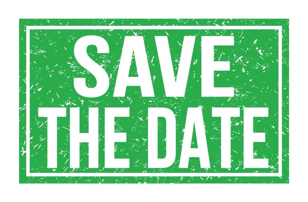 Tarihi kaydet, yeşil dikdörtgen işareti üzerine yazılmış kelimeler