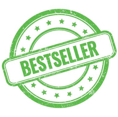 BESTSELLER 'in yeşil, eski, kirli, lastik damgalı metni..