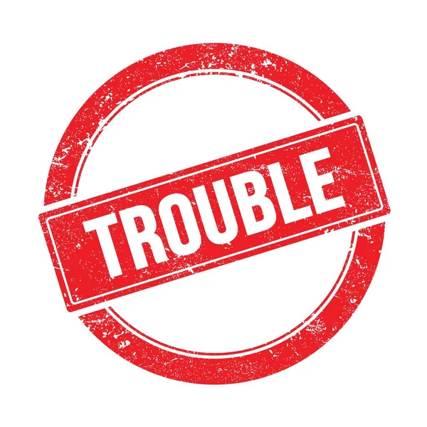 Kırmızı grungy yuvarlak vintage damga belalı metin.