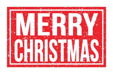 Mutlu Noeller, kırmızı dikdörtgen damga işareti üzerine yazılmış kelimeler.