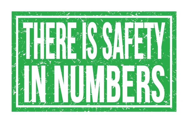 Safety Numbers Words Written Green Rectangle Stamp Sign — Fotografia de Stock