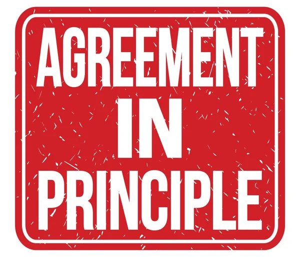 Agreement Principle Text Written Red Vintage Stamp Sign — Zdjęcie stockowe