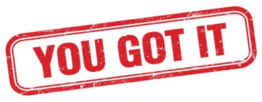 Kırmızı grungy dikdörtgen damgalı bir IT mesajı aldın..