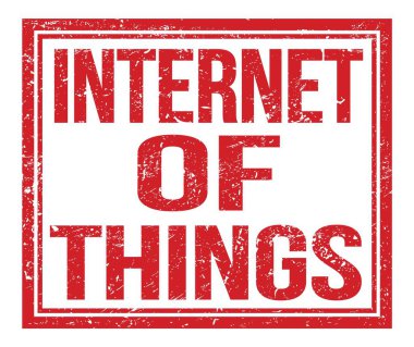 Nesnelerin İnterneti, kırmızı kirli damga işareti üzerine yazılmış.
