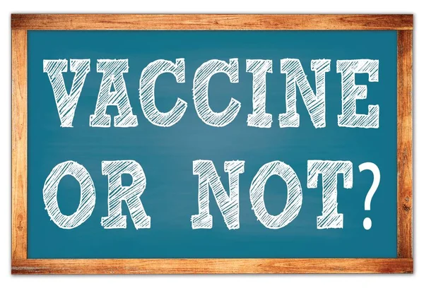 ワクチンか 青い木枠の学校の黒板に書いてあります — ストック写真
