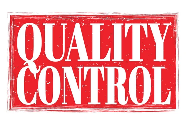 QUALITY CONTROL, words written on red grungy stamp sign