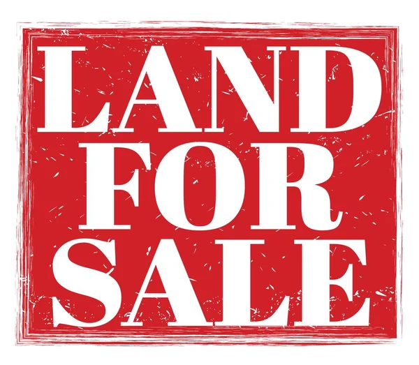 Land Sale Geschrieben Auf Rotem Grungy Stempelschild — Stockfoto