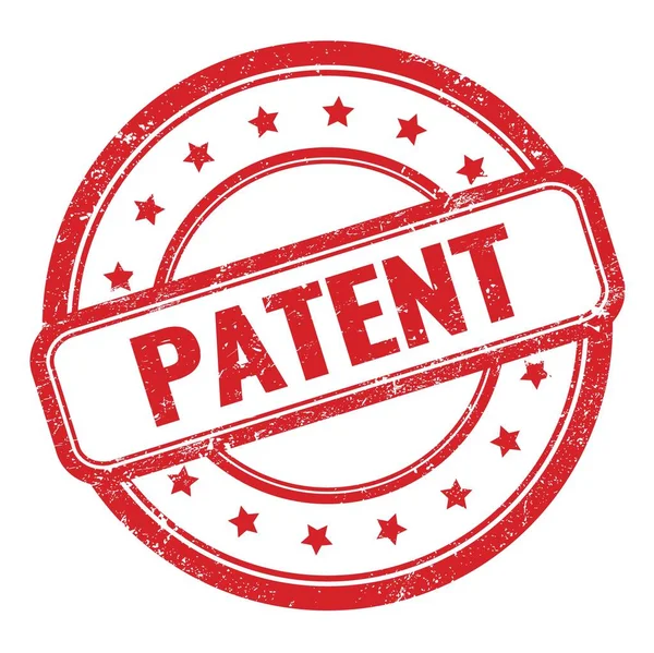 Patent Text Red Grungy Vintage Rubber Stamp — Φωτογραφία Αρχείου