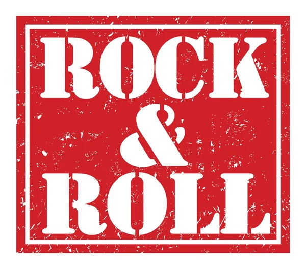 Rock Roll Words Written Red Stamp Sign — Foto de Stock