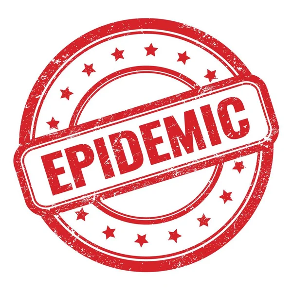 Epidemic Word Written Red Stamp — стоковое фото