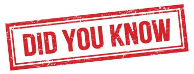 Kırmızılı eski dikdörtgen damgalı metni biliyor muydun?.