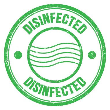 Yeşil yuvarlak posta mührü üzerine yazılmış DÜŞÜNÜ Kelime