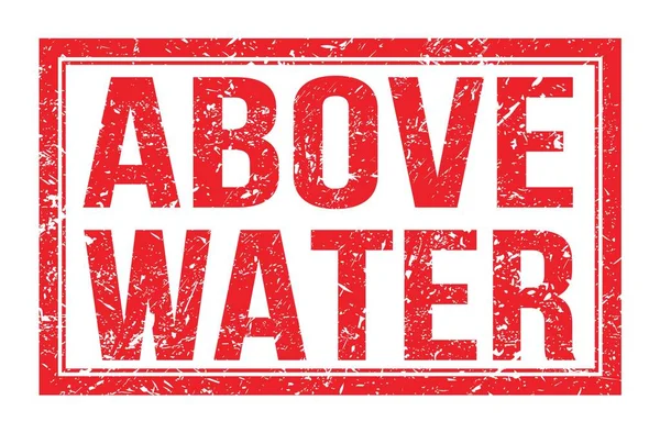 Water Words Written Red Rectangle Stamp Sign — Stock Photo, Image