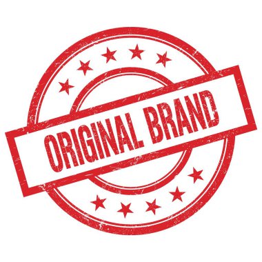 ORIGINAL marka kırmızı yuvarlak lastik mühür üzerine yazılmış metin.