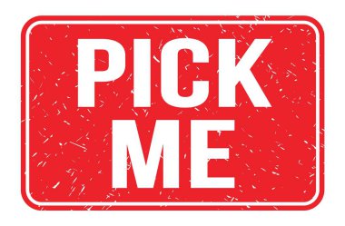 ME seçin, kırmızı dikdörtgen damga işareti üzerine yazılmış kelimeler