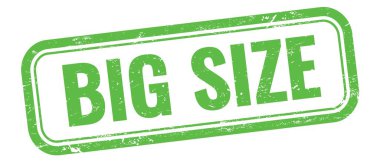 Yeşil grungy vintage dikdörtgen damgalı büyük SIZE metin.