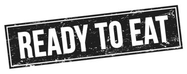 Siyah grungy dikdörtgen mühür işareti üzerindeki metni yemeye hazır.