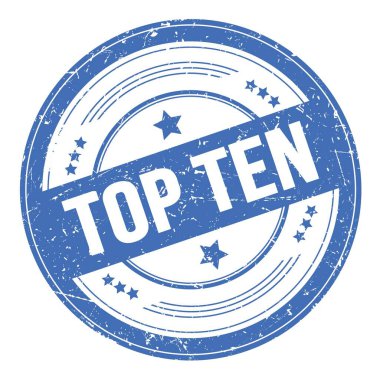 Mavi yuvarlak grungy desen damgası üzerine en iyi 10 metin.