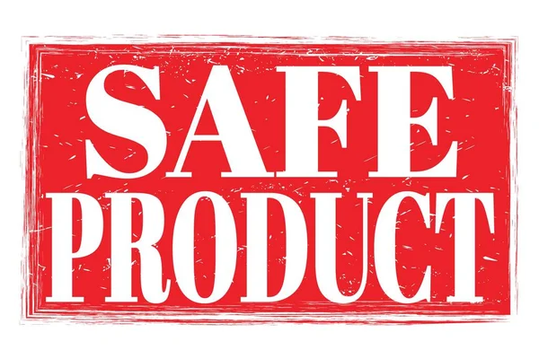 Säkerhet Produkt Ord Skrivna Röd Grungy Stämpel Tecken — Stockfoto