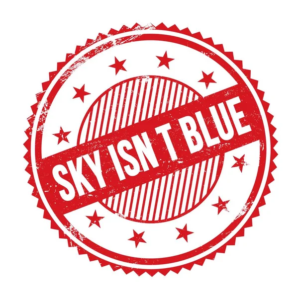 Sky Isn Blue Texto Escrito Vermelho Ziguezague Grungy Bordas Carimbo — Fotografia de Stock