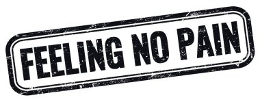 Siyah grungy vintage dikdörtgen damgasında hiç ağrı yok.