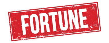 Kırmızı grungy dikdörtgen damga işareti üzerine FortTUNE metni.