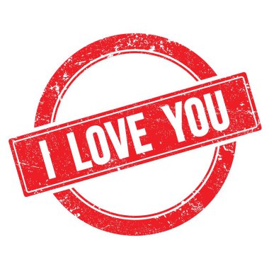 Seni seviyorum. Kırmızı pasaklı, yuvarlak, eski pullu bir mesaj..