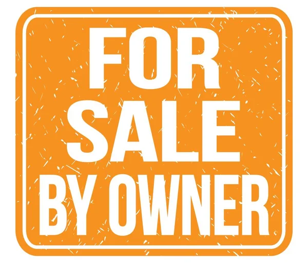 Sale Owner Text Written Orange Vintage Stamp Sign — Stock Photo, Image
