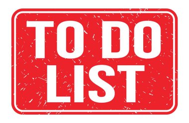 Liste yapmak için, kırmızı dikdörtgen damga işareti üzerine yazılmış kelimeler