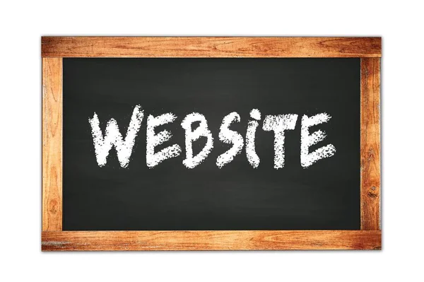 Website Text Written Black Wooden Frame School Blackboard — Stock Photo, Image