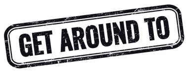 Siyah grungy vintage dikdörtgen damgası üzerine yazı yazmak için dolaş.