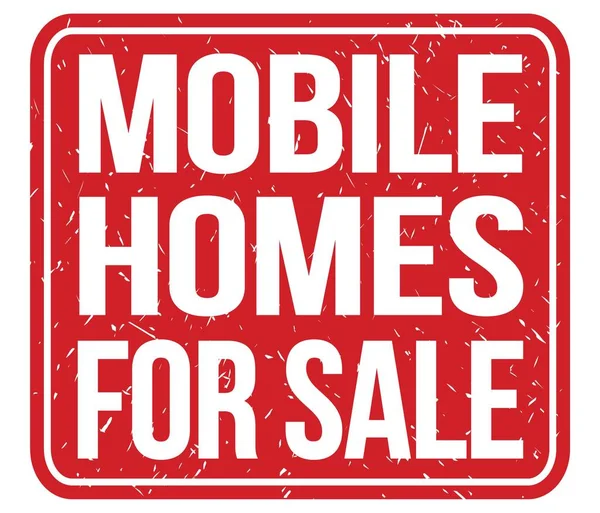 Mobile Homes Sale Text Geschrieben Auf Rotem Vintage Stempelschild — Stockfoto