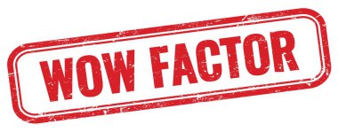 Kırmızı grungy dikdörtgen damgalı Vav FACTOR metin.