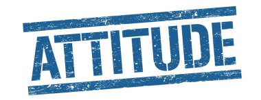 Mavi grungy satır işareti üzerinde tutum metni.