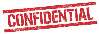 Kırmızı grungy dikdörtgen damga işareti üzerinde GİZLİ metin.