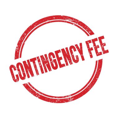 Kırmızı grungy vintage yuvarlak pul üzerine yazılmış Devam GENCY ücret metni.